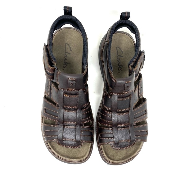 Clarks Merrimack Men’s Sandals Brown Oily Leather main image 4